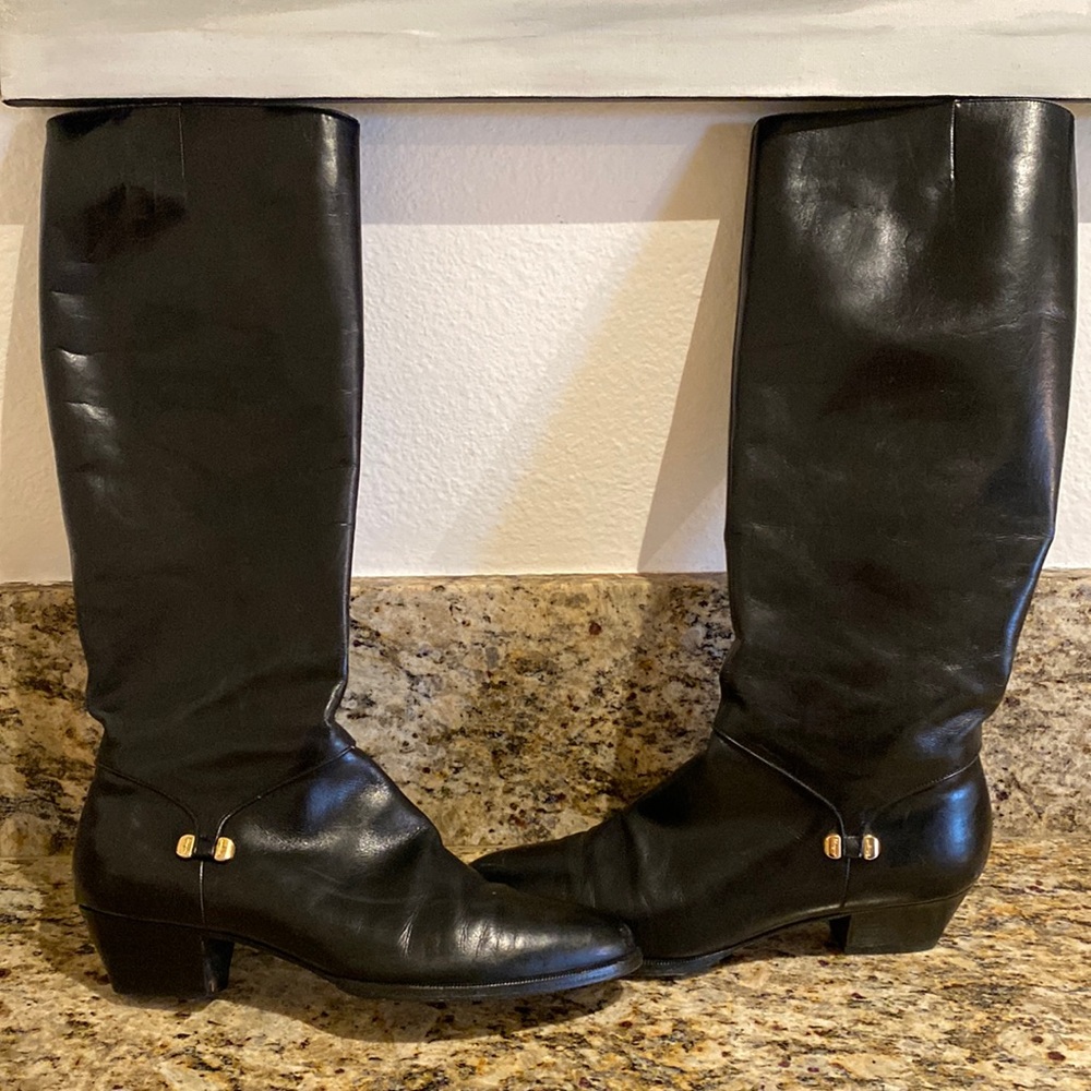 Vintage Salvatore Ferragamo for Saks Fifth Avenue Leather Boots